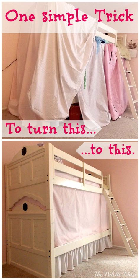 The no-sew secret to building the perfect bunk bed tent! Bunk Bed ...