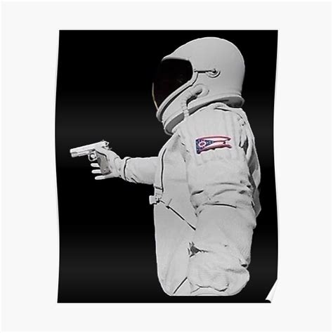 "Astronaut Gun Meme " Poster for Sale by dennieb | Redbubble