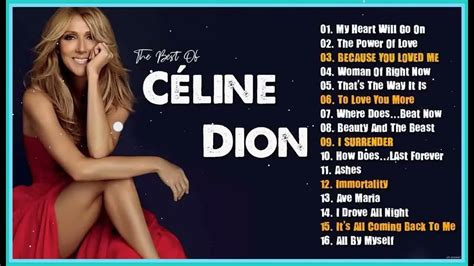 Celine Dion – The Best French Ballad Songs – Top 10 Best Songs ~ Greatest Hits ~ Full Album ...