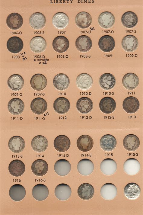 Barber Dime Collection-just a few more needed | Coin Talk