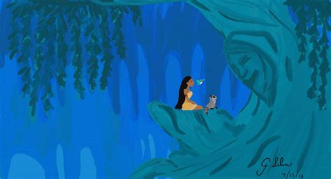 Pocahontas and Grandmother Willow by Midnafan13 on DeviantArt