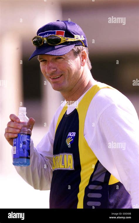 Steve Waugh Cricket training Stock Photo - Alamy