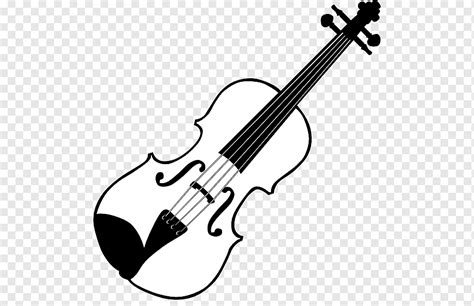 Violin Black and white Fiddle, Viola s, string Instrument, acoustic Electric Guitar, musical ...