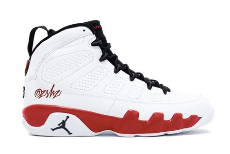 Air Jordan 9 White Gym Red Black 302370-160 Release Date Info ...