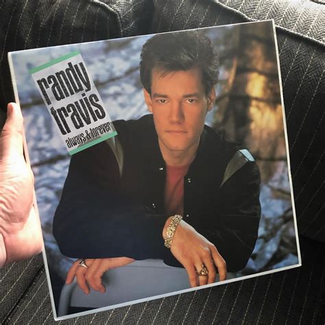 In the 80s even Country Music Stars had That Glamor Shot Look - Randy Travis : vinyl