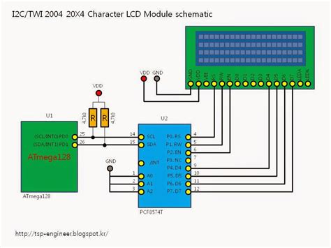 Things Creater: [AVR] IIC/I2C/TWI 2004 20X4 Character Liquid Crystal ...