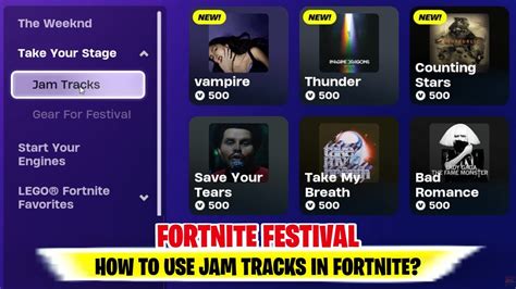 How to use JAM TRACKS in Fortnite | How to use JAM TRACKS in Battle ...