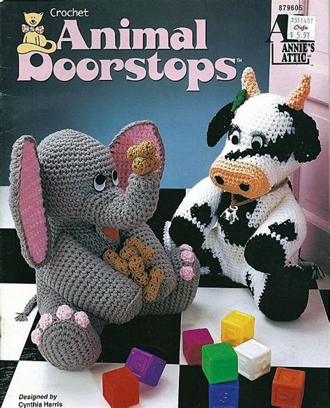 Animal Doorstops Crochet Pattern Book Annies Attic 879605