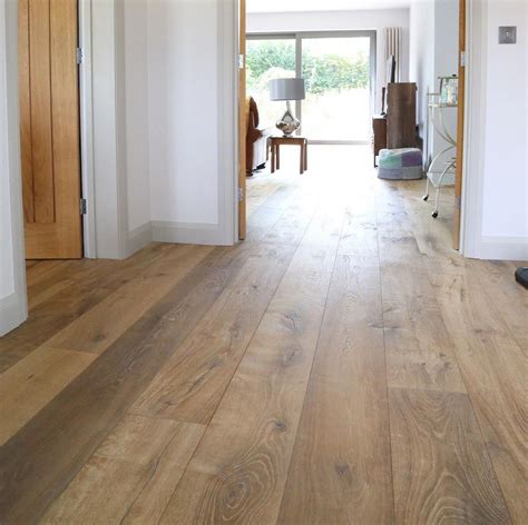 Weathered oak flooring. Distressed, lightly fumed, deeply textured wide ...