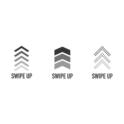 Swipe Up Vector Hd Images, Swipe Up Icon Set Isolated For Stories Design Blogger, Stories ...