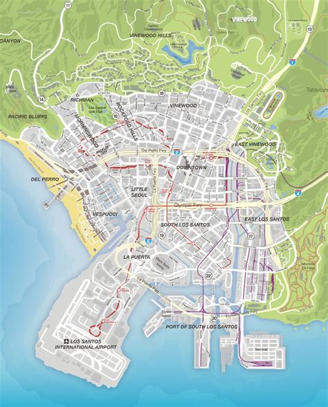 Updated official map los angeles metro rail busway map may 2016 – Artofit