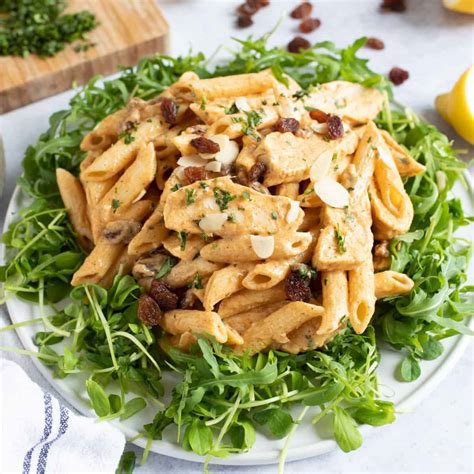 Easy Coronation Chicken Pasta Salad - Effortless Foodie