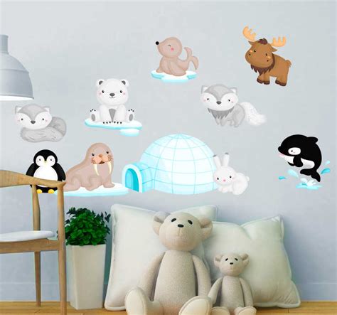 Arctic Wildlife Home Wall Sticker - TenStickers