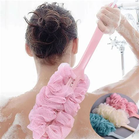 Hot-Sale-Fashion-New-Long-Handle-Hanging-Soft-Mesh-Back-Body-Bath ...