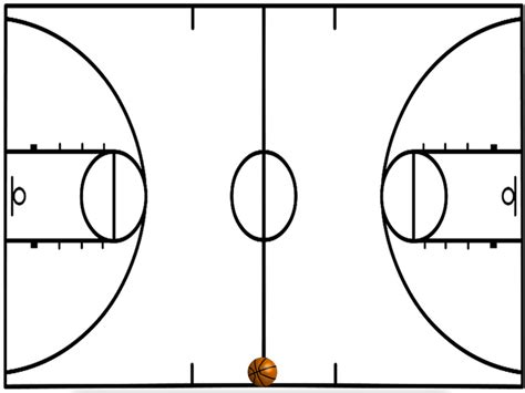 Printable Basketball Court - ClipArt Best