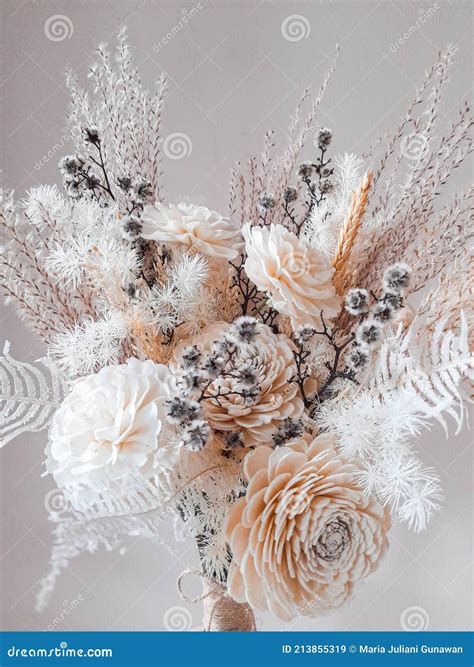 Rustic Flower Bouquet for Wedding or Decoration Stock Image - Image of ...