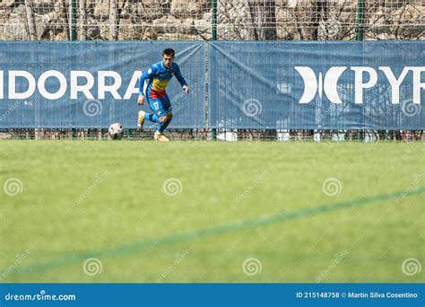 Plays at the Second Division B Match between FC Andorra and Ibiza at ...