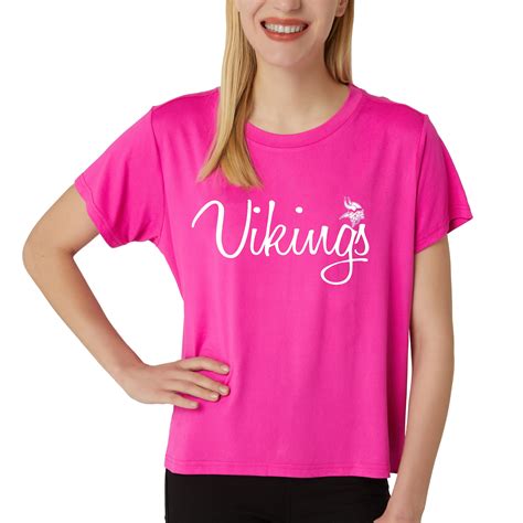 Ladies NFL Minnesota Vikings Tula Knit Short Sleeve Top - Walmart.com