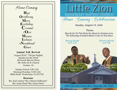 Church Homecoming Flyer Template