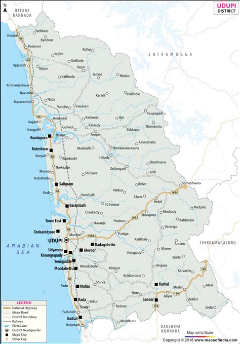 Udupi District Map