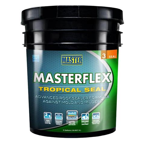 Master 5 Gal. Masterflex Tropical Seal Roof Sealer-VV1247 - The Home Depot