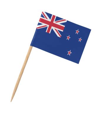 Wooden Stick Topped With A Petite New Zealand, White, Celebrate ...