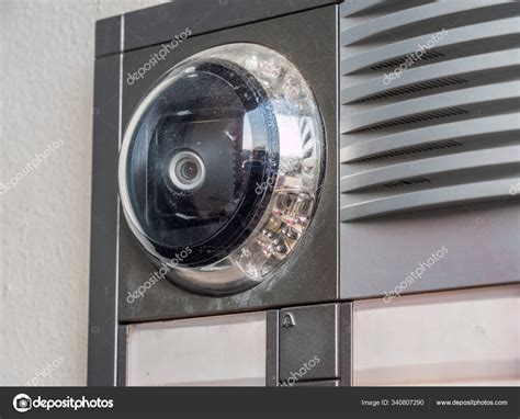 Door intercom with camera Stock Photo by ©Animaflora-PicsStock 340807290