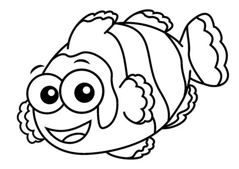 Clown Fish Coloring Pages For Kids - Coloring Home