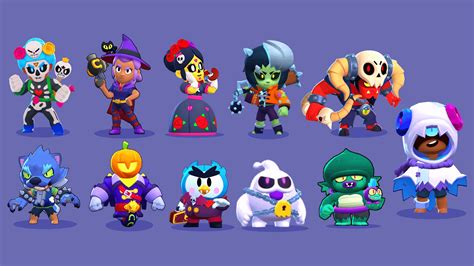 All Brawl-o'-ween skins! :D : r/Brawlstars