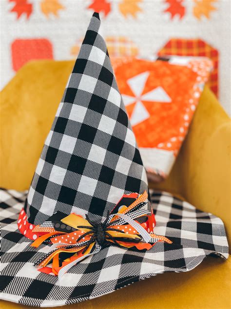 Sew Your Own Witch Hat (Downloadable Pattern) – My Girlfriend's Quilt ...