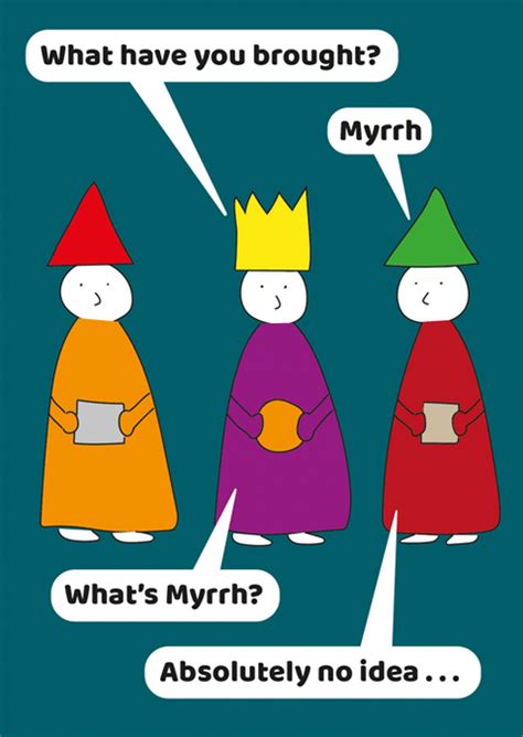 Humorous Christmas card - Myrrh - absolutely no idea – Comedy Card Company