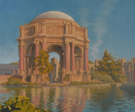 Palace of Fine Arts Museum San Francisco Landmark Original Oil Painting ...