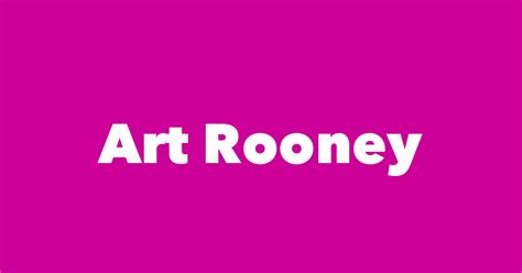 Art Rooney - Spouse, Children, Birthday & More