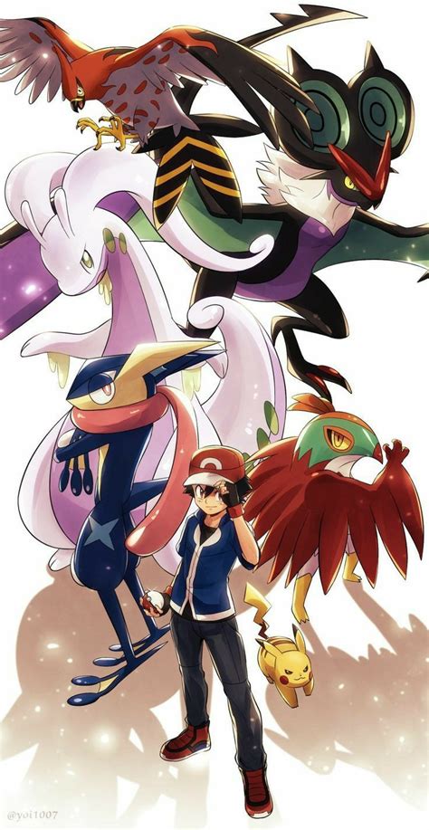 Pokemon Wallpaper for Mobile Phone (Ash's Kalos Team) Ash Pokemon Team ...