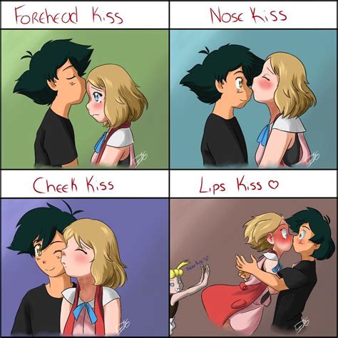 Kiss Meme-Satosere/AmourShipping by DragonFG28 on DeviantArt Ash ...