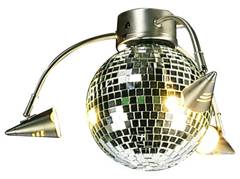 Craftmade Brushed Nickel Three Light Disco Ball Ceiling Fan Light Kit Nickel LK55L-BN From ...