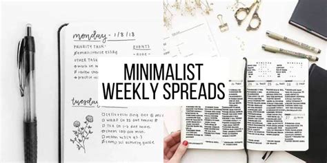 9 Types Of Bullet Journal Weekly Spreads You Need To Try Story | Masha Plans