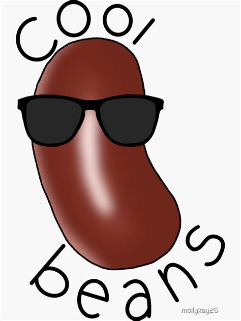 "Cool Beans" Sticker for Sale by mollykay26 | Redbubble