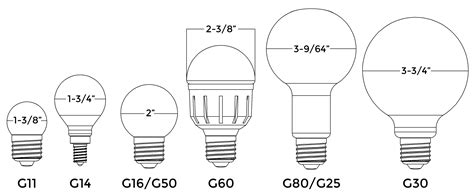 Fluorescent Light Bulb Size Chart