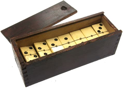 Ebony & Bone dominoes - Antique Games