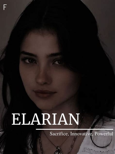 Elarian-Name Meaning in 2023 | Best character names, Fantasy names, Mystical names