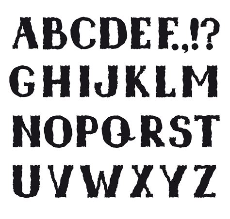 Latin alphabet. Grunge line decorative font. Characters set 524739 ...