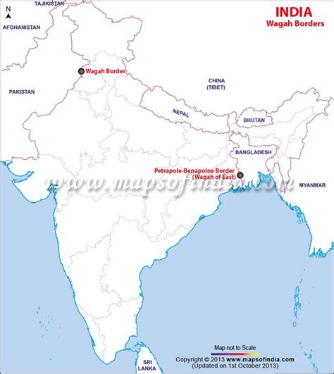 Location of Wagah Border