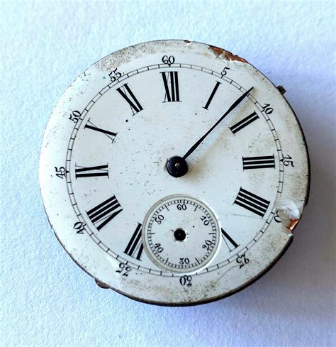 Antique Pocket Watch Movement Dial Parts For Watch Repair | eBay