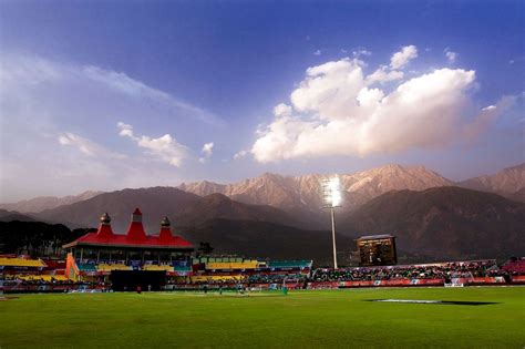 Himachal Pradesh Cricket Association Stadium, Dharamsala, India [1280x853] : r/stadiumporn