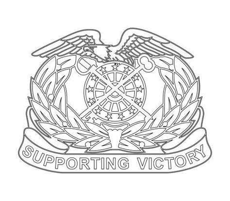 US Army Quartermaster Regimental Crest Vector Files, dxf eps svg ai crv ...