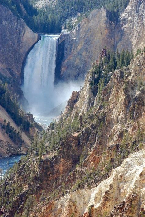 Artist's Point, Yellowstone Artist Point, Yellowstone, Waterfall ...