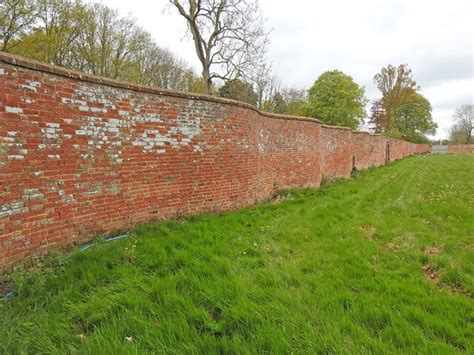Serpentine wall at Henham Park © Adrian S Pye :: Geograph Britain and Ireland