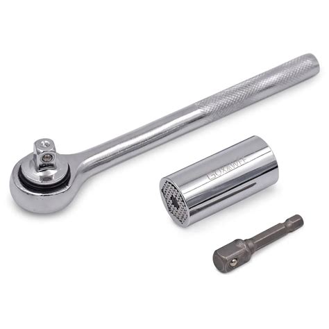 3pcs Universal Adjustable Torque Ratchet Socket Wrench Set Hand Tools ...