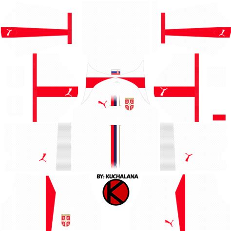 Serbia 2018 World Cup Kit - Dream League Soccer Kits - Kuchalana